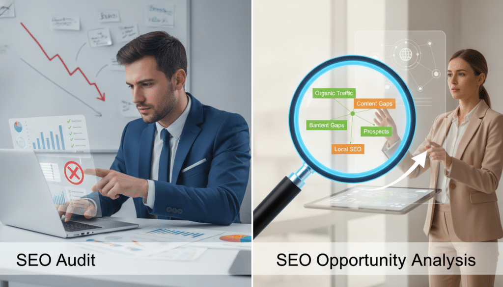 SEO audit vs opportunity analysis